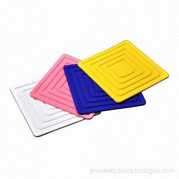 Square silicone coasters
